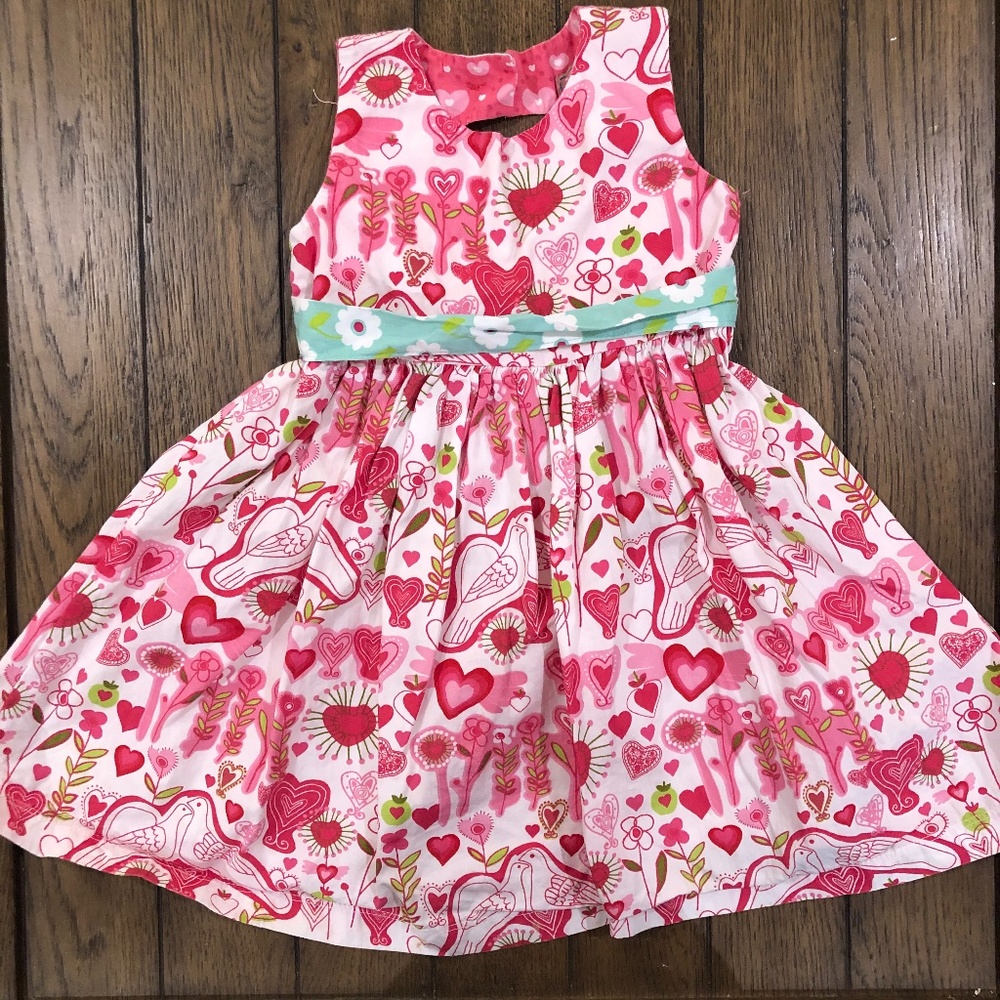 Jelly the Pug Pink Pugs and Kisses Dress Sz 2t EUC